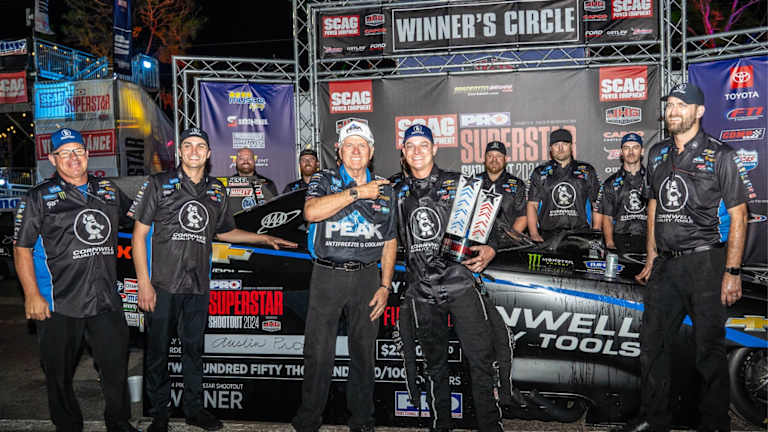 Prock, Kalitta and Enders score historic victories at inaugural PRO Superstar Shootout